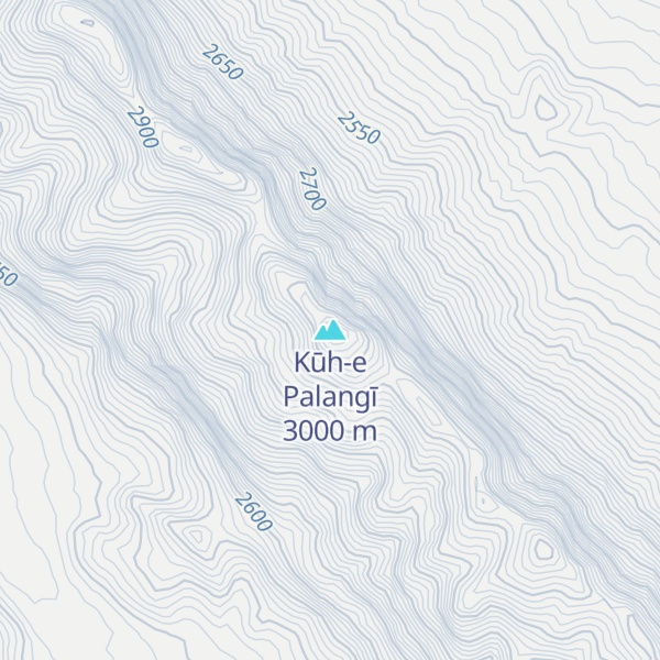Map of Kūh-e Palangī