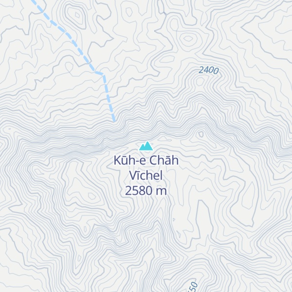 Map of Kūh-e Chāh Vīchel