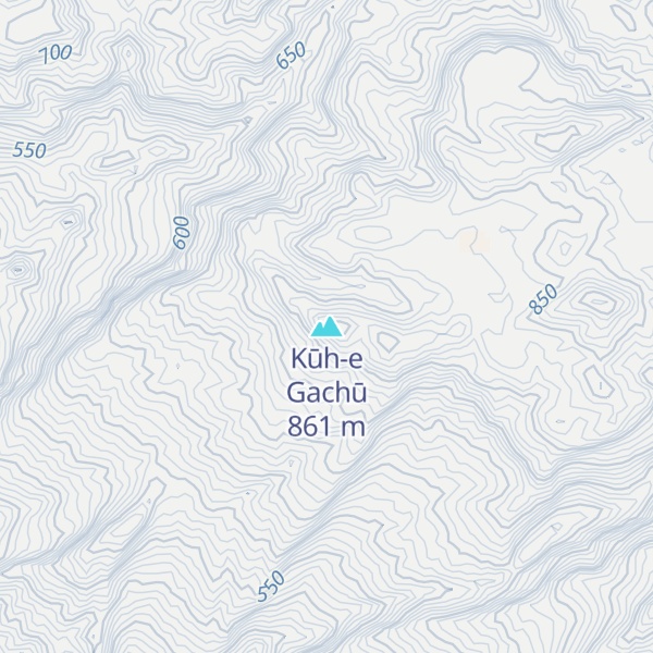 Map of Kūh-e Gachū