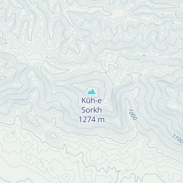 Map of Kūh-e Sorkh