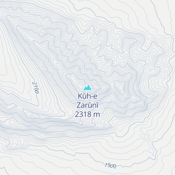 Map of Kūh-e Zarūnī