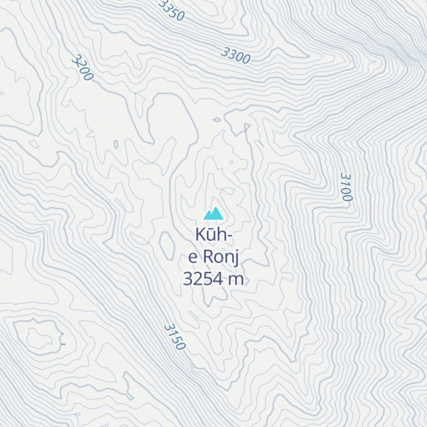 Map of Kūh-e Ronj