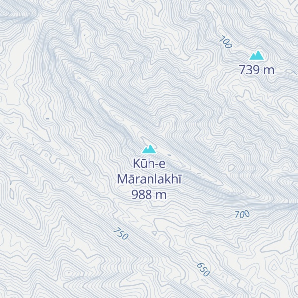 Map of Kūh-e Māranlakhī