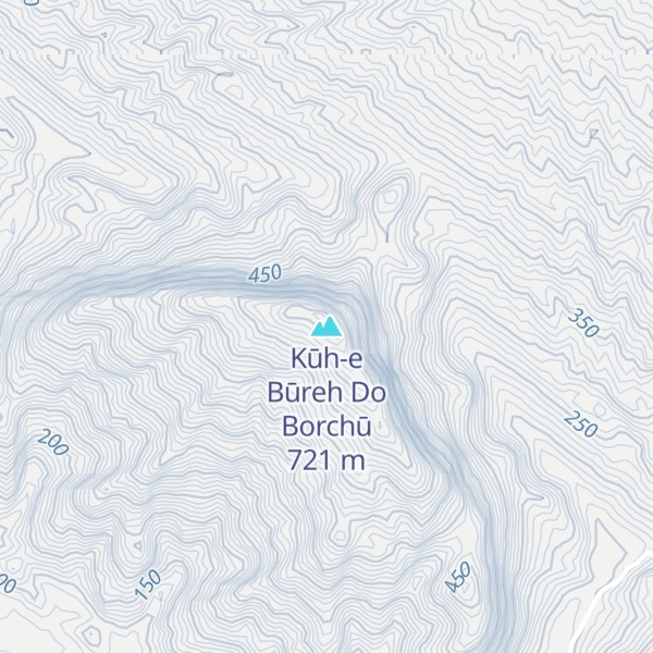 Map of Kūh-e Būreh Do Borchū