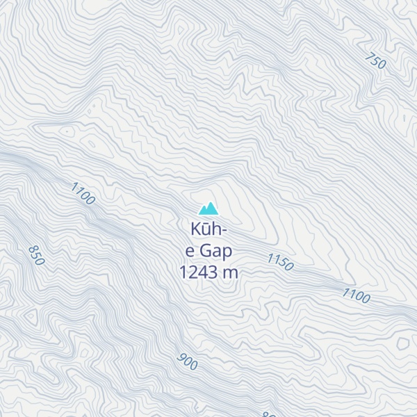 Map of Kūh-e Gap