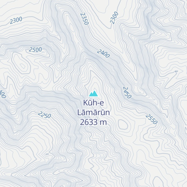 Map of Kūh-e Lāmārūn