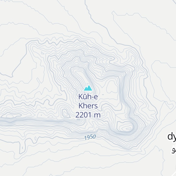 Map of Kūh-e Khers