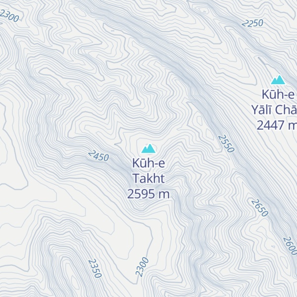 Map of Kūh-e Takht