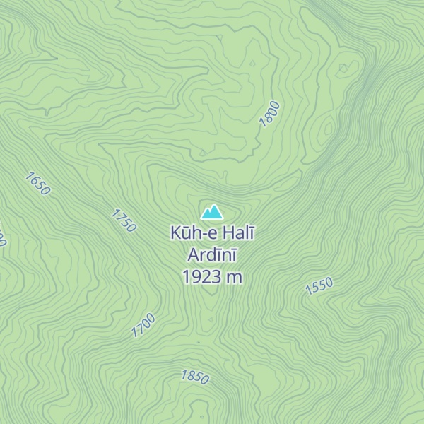 Map of Kūh-e Halī Ardīnī