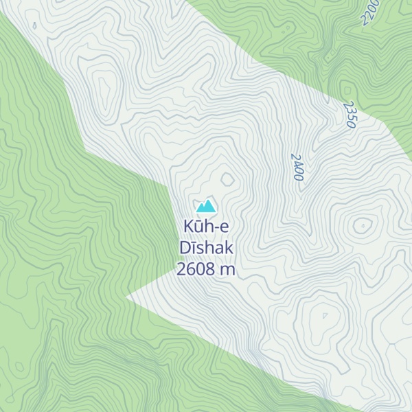 Map of Kūh-e Dīshak
