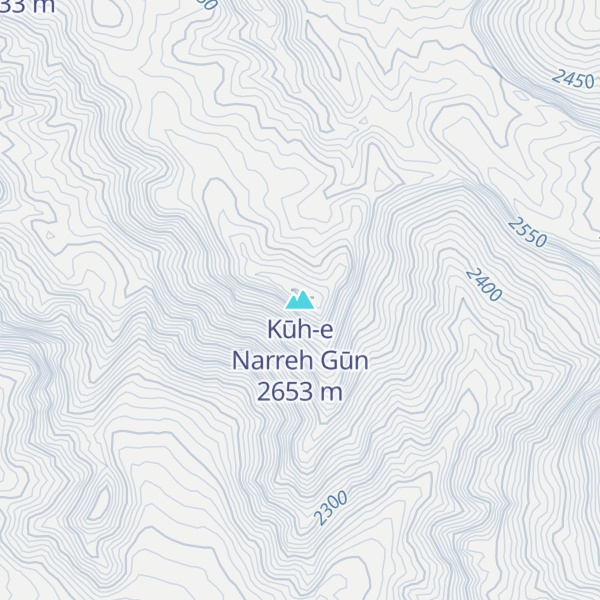 Map of Kūh-e Narreh Gūn