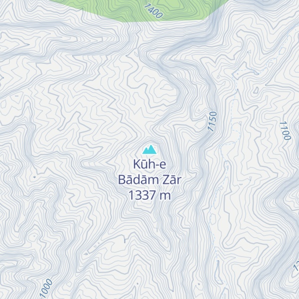 Map of Kūh-e Bādām Zār