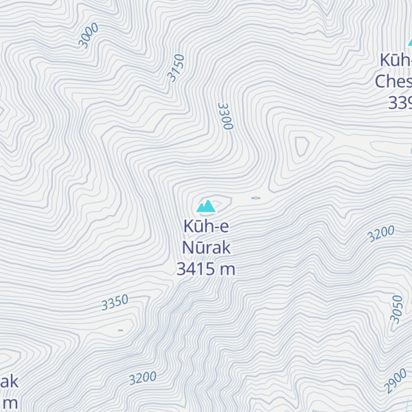 Map of Kūh-e Nūrak