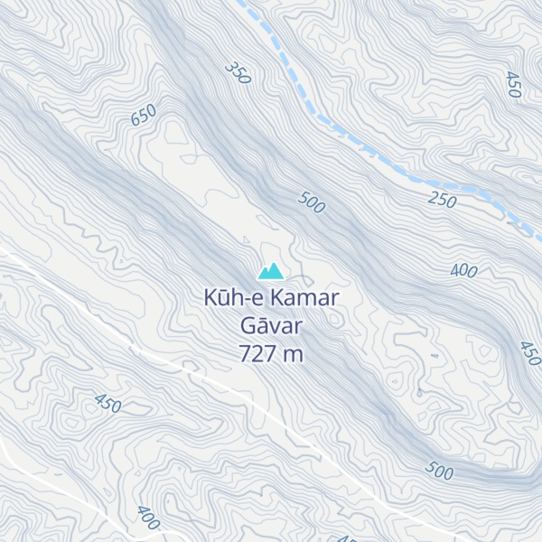 Map of Kūh-e Kamar Gāvar