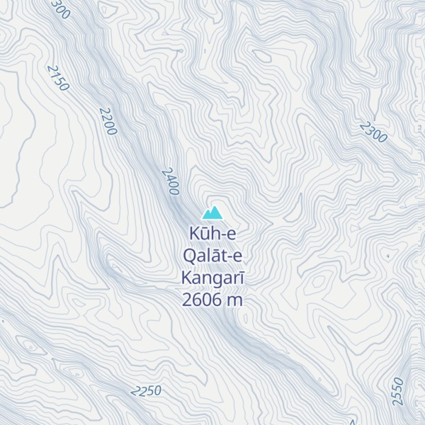 Map of Kūh-e Qalāt-e Kangarī