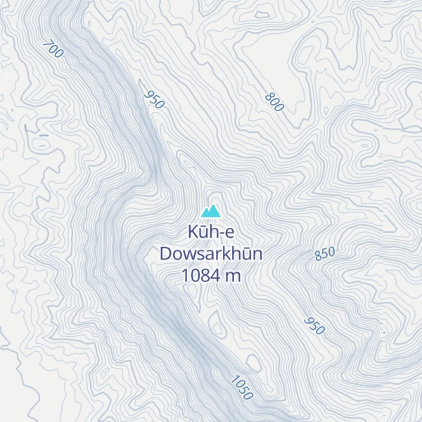 Map of Kūh-e Dowsarkhūn