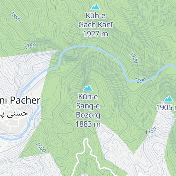 Map of Kūh-e Sang-e Bozorg