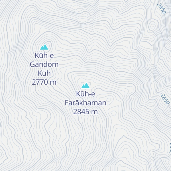 Map of Kūh-e Farākhaman