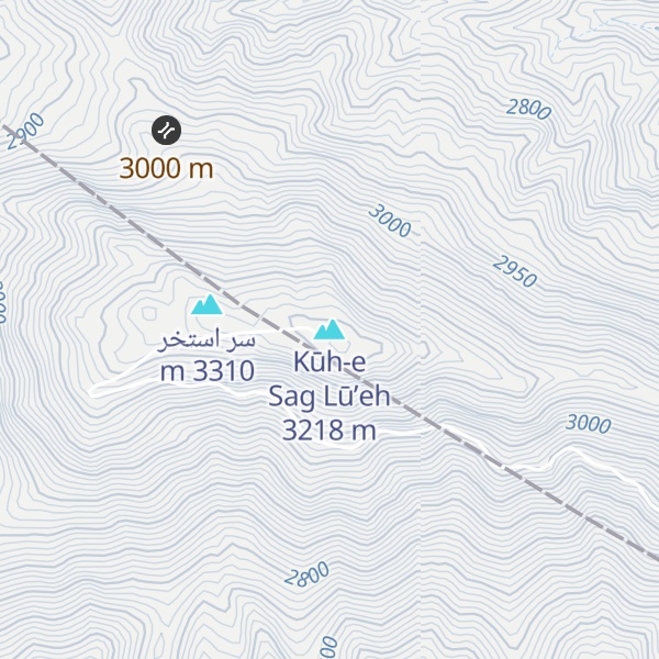 Map of Kūh-e Sag Lū’eh
