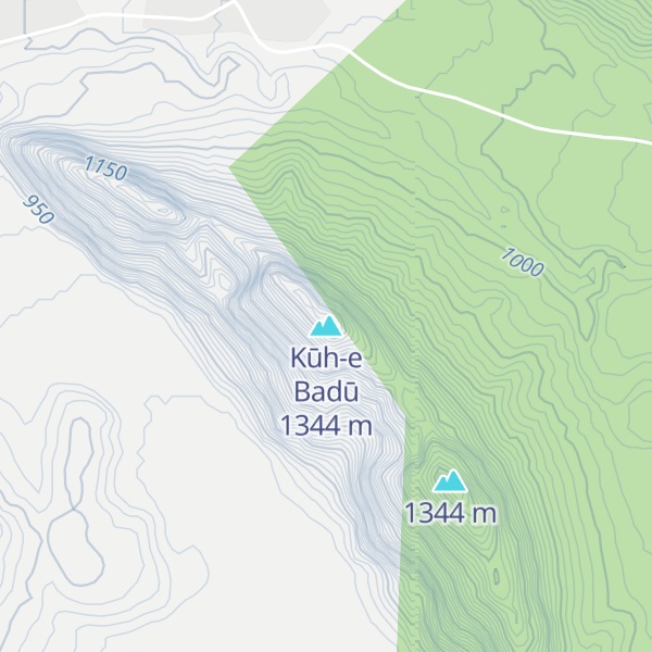 Map of Kūh-e Badū