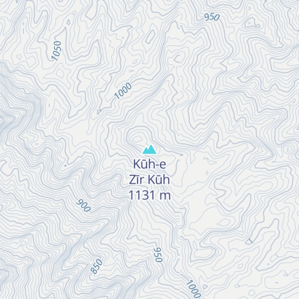 Map of Kūh-e Zīr Kūh