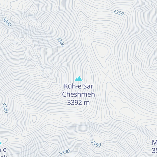 Map of Kūh-e Sar Cheshmeh
