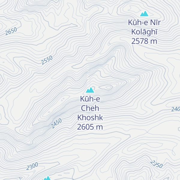Map of Kūh-e Cheh Khoshk