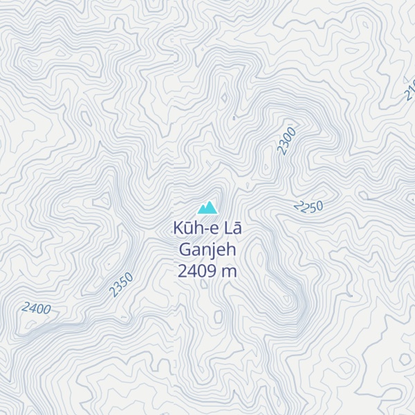 Map of Kūh-e Lā Ganjeh