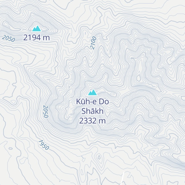 Map of Kūh-e Do Shākh