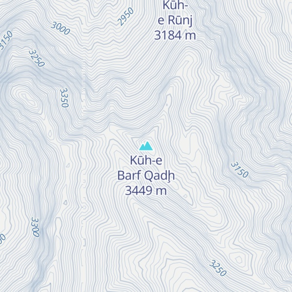 Map of Kūh-e Barf Qadḩ