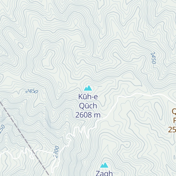 Map of Kūh-e Qūch