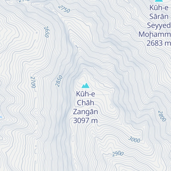 Map of Kūh-e Chāh Zangān