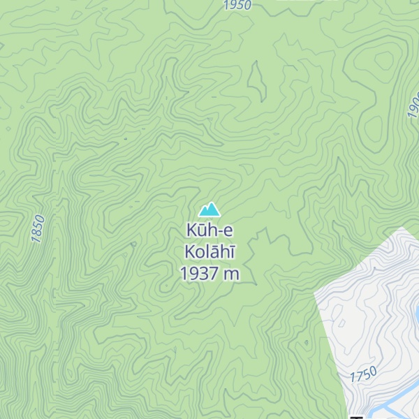 Map of Kūh-e Kolāhī
