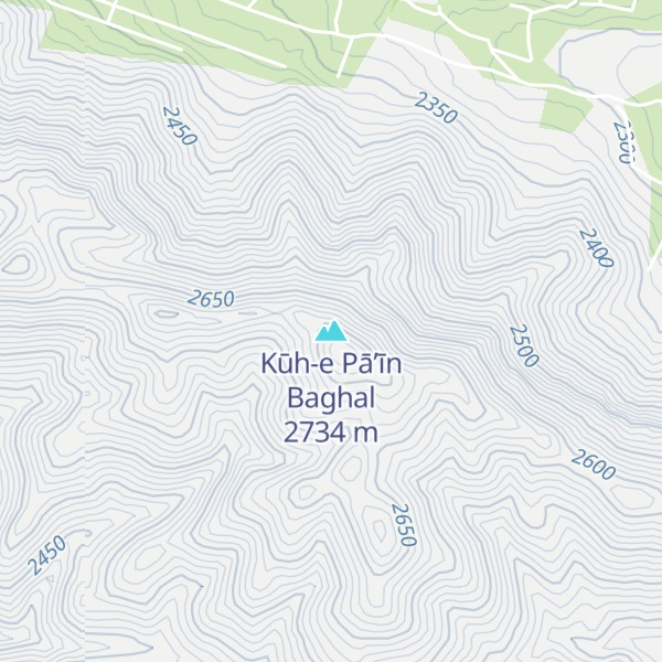 Map of Kūh-e Pā’īn Baghal