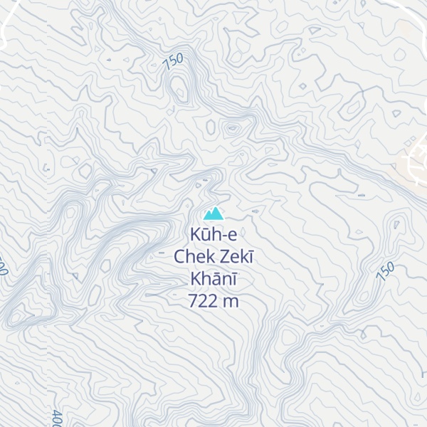 Map of Kūh-e Chek Zekī Khānī