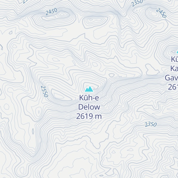 Map of Kūh-e Delow