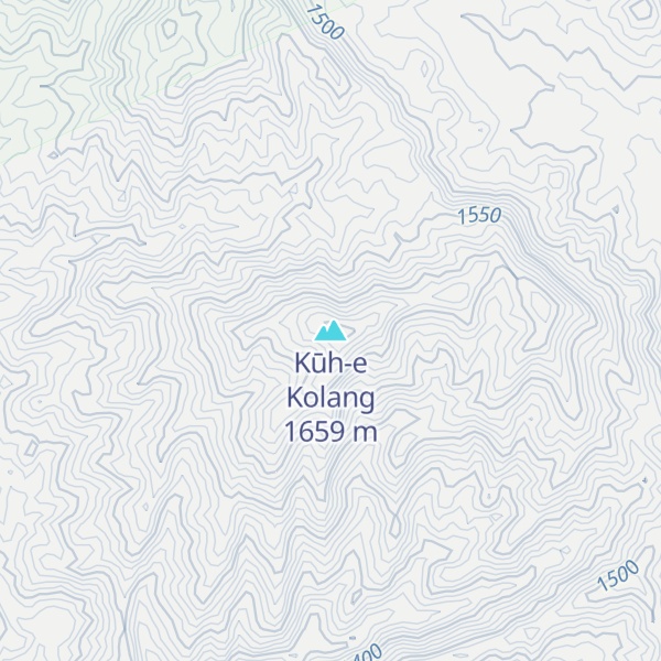 Map of Kūh-e Kolang