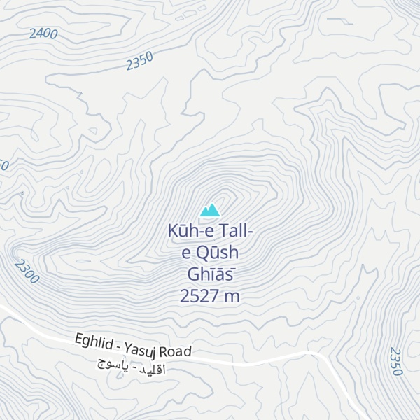 Map of Kūh-e Tall-e Qūsh Ghīās̄
