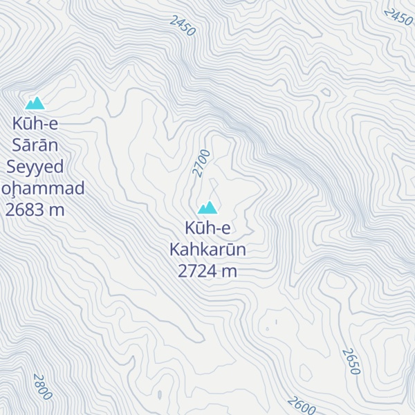 Map of Kūh-e Kahkarūn