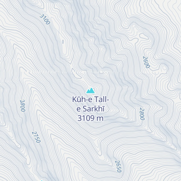 Map of Kūh-e Tall-e Sarkhī
