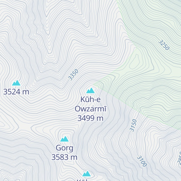 Map of Kūh-e Owzarmī