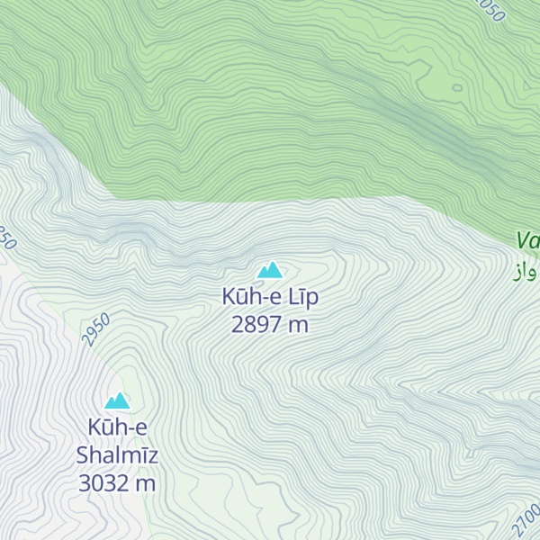 Map of Kūh-e Līp
