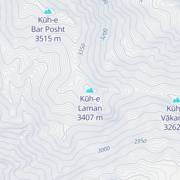 Map of Kūh-e Laman