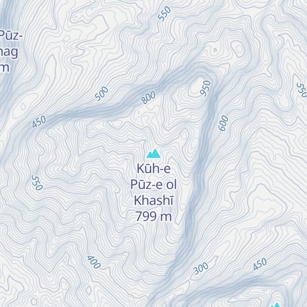 Map of Kūh-e Pūz-e ol Khashī