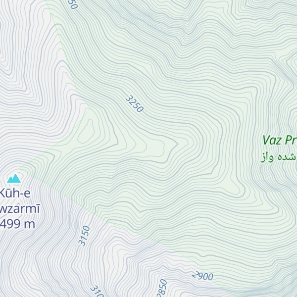 Map of Kūh-e Zāghan