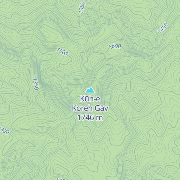 Map of Kūh-e Koreh Gāv