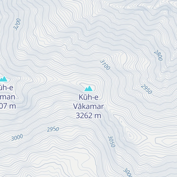 Map of Kūh-e Vākamar