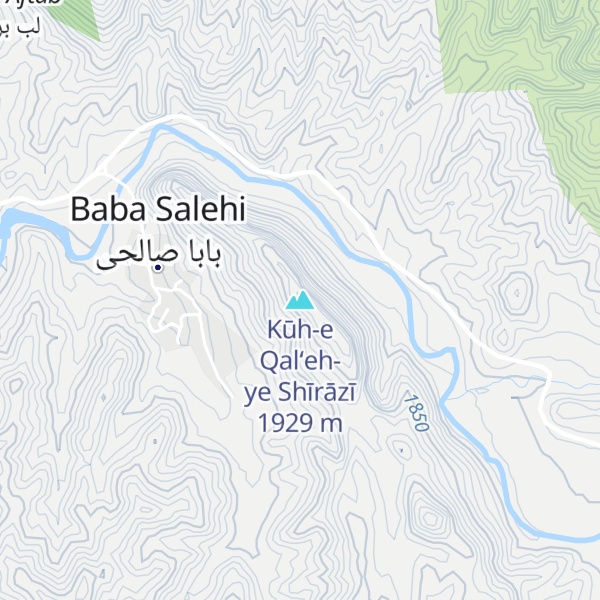 Map of Kūh-e Qal‘eh-ye Shīrāzī