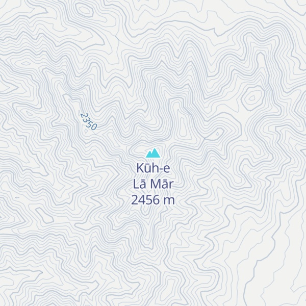 Map of Kūh-e Lā Mār