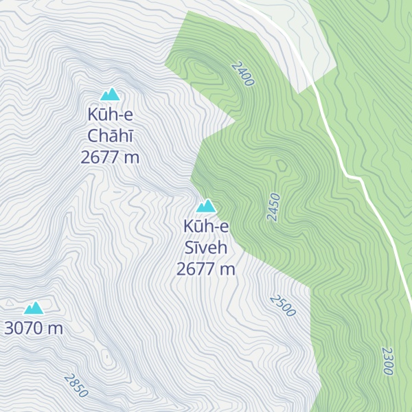 Map of Kūh-e Sīveh